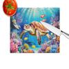 Caroline's Treasures Turtle and Reefs Glass Cutting Board Decorative Tempered Glass Kitchen Cutting and Serving Board Large Size Chopping Board view 4
