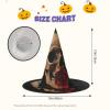 Juandeng Skull And Red Rose Halloween Witch Hats Witch Costume Accessory Halloween Party Decorations For Adults view 3