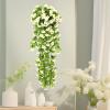 Daisy Hanging Flowers Artificial Decoration Silk Daisy Faux Hanging Plants Artificial Flowers Wedding Home Wall Office Decoration 1pcs (White) view 1