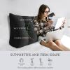 Fully Stuffed Thicken Headboard Pillow Twin Padded Headboard Soft and Firm Support Large Bolster Triangular Bed Wedge Pillow Backrest Positioning Bed Rest Reading Pillows for Bed Corduroy Black view 2