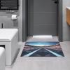 Bath Rug Race Track Bath Mat Super Absorbent Bathroom Rug Non Slip Washable Bath Carpet Quick Dry Bath Mats for Bathroom Floor, Tub and Shower 23.6x15.7 Inch view 4