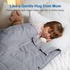 Kivik Weighted Blanket 5 lbs, Small Weighted Blanket 5 Pounds, Mini Heavy Blanket Throw, Breathable Cooling & Warm Blankets, Machine Washable, 36x48 Inches Grey view 2