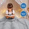 Kivik Weighted Blanket 5 lbs, Small Weighted Blanket 5 Pounds, Mini Heavy Blanket Throw, Breathable Cooling & Warm Blankets, Machine Washable, 36x48 Inches Grey view 3