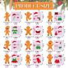 72 Pcs Christmas Ornament Crafts Make Your Own Gingerbread Man Ornament Kit DIY Christmas Cutouts with Gingerbread Cookies Man Crafts Stickers for Tree Home Classroom Holiday Party Supplies view 2
