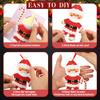 72 Pcs Christmas Ornament Crafts Make Your Own Gingerbread Man Ornament Kit DIY Christmas Cutouts with Gingerbread Cookies Man Crafts Stickers for Tree Home Classroom Holiday Party Supplies view 3