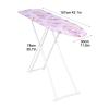Ironing Board with Iron Rest, Flower Patterns Ironing Board Full Size,Height Adjustable Small Ironing Boards for Small Spaces, Non-Slip, Wide Clothes Ironing Board with Folding Legs (Purple) view 2