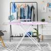 Ironing Board with Iron Rest, Flower Patterns Ironing Board Full Size,Height Adjustable Small Ironing Boards for Small Spaces, Non-Slip, Wide Clothes Ironing Board with Folding Legs (Purple) view 3