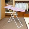 Ironing Board with Iron Rest, Flower Patterns Ironing Board Full Size,Height Adjustable Small Ironing Boards for Small Spaces, Non-Slip, Wide Clothes Ironing Board with Folding Legs (Purple) view 4