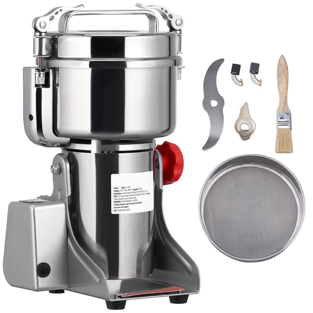 Electric Grain Mill Grinder 2500G Commercial Grinder 3000W High Speed Kitchen Grinder for Dried s Wheat Cereals Coffee Flour