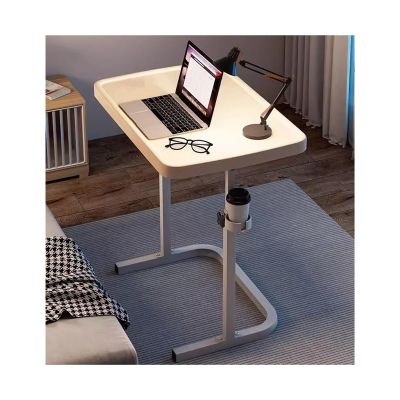 LICONG-2019 Mobile Computer Desk Light Luxury Foldable Table Mobile Desk Lifting Table Bedside Table Home Computer Table Student Study Table Mobile Computer Desk on Wheels