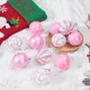 100Pcs Christmas Balls Ornaments Set, Shatterproof Christmas Decorations with Hand-held Gift Package for Xmas Tree/Holiday/Wedding/Holiday/Party Decor (Pink & White) view 2