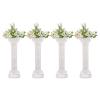 Sippyssy 4Pcs Roman Columns and Pillars,34.65'' Wedding Pillars,Wedding Column Stand,Roman Pillar Plastic Column Statue Plant Stand,Flower Stand for Wedding Roman Column Pillars for Party Event view 1
