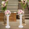 Sippyssy 4Pcs Roman Columns and Pillars,34.65'' Wedding Pillars,Wedding Column Stand,Roman Pillar Plastic Column Statue Plant Stand,Flower Stand for Wedding Roman Column Pillars for Party Event view 4