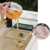 2 Pcs Kitchen Residue Filter Screen Holder, Multi-Functional Kitchen Sink Strainer with 100 Mesh Bags, Food Catcher Basket residue Filter Holder (White+Gree) view 3