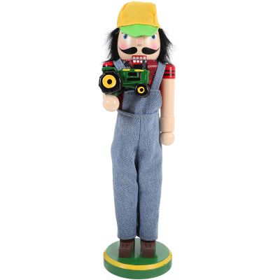 DECHOUS Wooden Nutcracker Figurine Charming Desktop Decor for Christmas Unique Holiday Ornament for Home Hotel Restaurant Friends