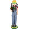DECHOUS Wooden Nutcracker Figurine Charming Desktop Decor for Christmas Unique Holiday Ornament for Home Hotel Restaurant Friends view 1