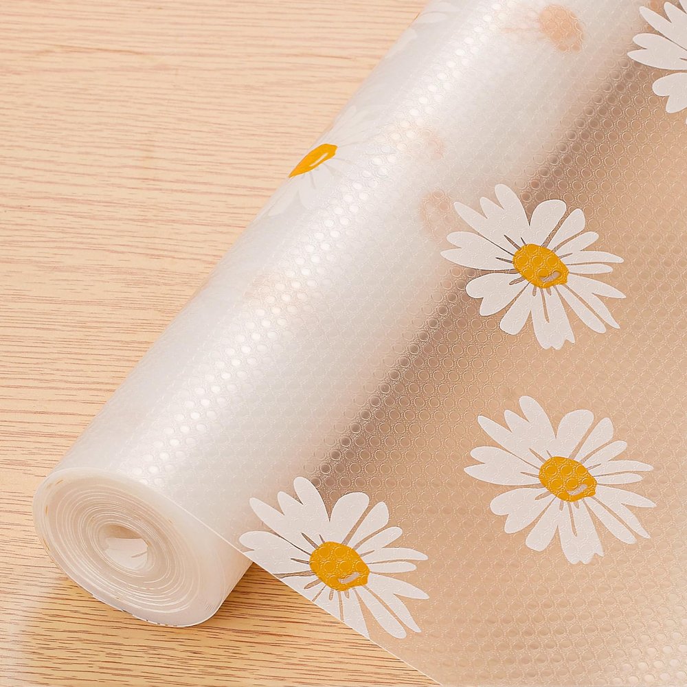 Cooyes Shelf Liner Premium Non-Adhesive Cabinet & Drawer Liner for Kitchen Waterproof Shelf Paper with Modern Pattern Durable EVA Cabinet Mat Easy to Cut 12" W x 240" L