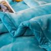 Korean Faux Mink Blanket Plush Blanket Twin Queen King Size,8 Pounds Heavy Fleece Blanket Silky Soft Warm 2 Ply Cat Family Blue Throw A&B Printed Raschel Bed Blanket,W,71" x 87"/180x220cm view 2