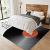 Black Music Record Area Rug, Black and White Music Symbol Melody Soft Washable Carpet, Upholstery Rug with Non-Slip Backing for Kids Boys Girls Bedroom Living Room Dining Room Study 5x6 ft view 3