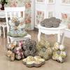 AnLinBao Flower Shaped Chair Pad Kitchen Seat Cushions Farmhouse Floral Print Chair Seat Cushion Pad Soft Cotton Cushion Pillow (1103, 16"x16") view 3