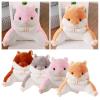 Dempiire Reading Pillow Standard Bed Pillow, Hamster Reading Pillow with Arms for Kids Teens Adults Back Pillow for Bed Pillow Chair Lumbar Support Bed Rest Pillows Grey Back Pillow (Orange) view 2