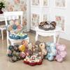 AnLinBao Flower Shaped Chair Pad Kitchen Seat Cushions Farmhouse Floral Print Chair Seat Cushion Pad Soft Cotton Cushion Pillow (1220 Green, 16"x16") view 2