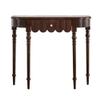 Console Table, Vintage Solid Wood Console Table, Half Moon Entryway Table for Entryway, 39.37 Inch Industrial Semi Circle Sofa Table, Wood Accent Table for Living Room, Hallway, Foyer, Entrance ,Art D view 1