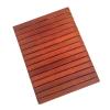 Vibeo Wood Bath Mat Walnut Color Wooden Shower Mat Non Slip, Quick Dry Wood Bathroom Mat for Outside & Inside, Small Large Long Square Bath Mat for Tub Sauna(120cmx50cm(47.2inx19.7in)) view 1