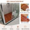 Vibeo Wood Bath Mat Walnut Color Wooden Shower Mat Non Slip, Quick Dry Wood Bathroom Mat for Outside & Inside, Small Large Long Square Bath Mat for Tub Sauna(120cmx50cm(47.2inx19.7in)) view 3