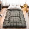 Japanese Floor Futon Mattress, Foldable Portable Dormitory Sleeping Pad, Massage Mattress Floor Sleeping Pad, Soft Futon Floor Mattress for Camping, Portable Roll Up Sleeping Pad(F,1.5 * 2.0) view 1