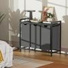Homedawn Laundry Hamper, Laundry Basket, Laundry Sorter with 2 Pull-Out and Removable Bags, Shelf, Laundry Room Storage with Table, for Bathroom, Bedroom, 3 x 10.5 Gal (40L), Grey view 4