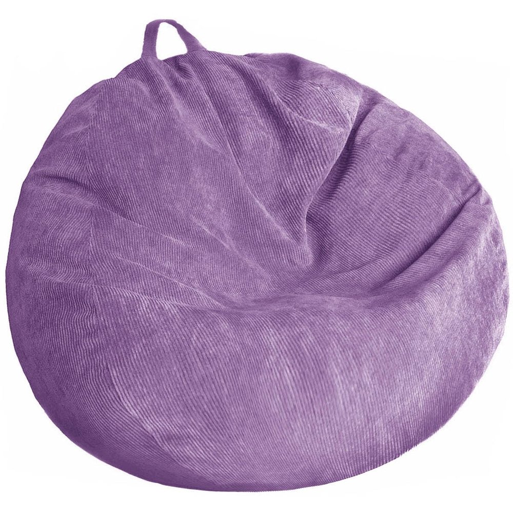 Stuffed Animal Storage Bean Bag Chair Cover - Washable Ultra Soft Corduroy Sack Bean Bag Cover for Organizing Plush Toys or Textile