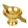 Brass Diya for Puja, Pooja Aarti, Arti Deepak Deepam Oil Lamp, Home Temple Decor, Pack of 2 view 2