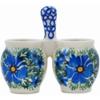 Authentic Polish Pottery Toothpick Holder Signature UNIKAT in Wild Diamonds Design Handmade in Bolesawiec Poland by Ceramika Artystyczna + Certificate of Authenticity view 3