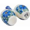 Authentic Polish Pottery Toothpick Holder Signature UNIKAT in Wild Diamonds Design Handmade in Bolesawiec Poland by Ceramika Artystyczna + Certificate of Authenticity view 4