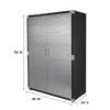 Heavy-Duty Commercial Storage Cabinet (Satin Graphite Black, 48" W x 24" D x 72" H) view 3