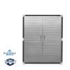 Heavy-Duty Commercial Storage Cabinet (Satin Graphite Black, 48" W x 24" D x 72" H) view 4
