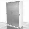 Heavy-Duty Commercial Storage Cabinet (White, 48" W x 24" D x 72" H) view 1