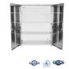 Heavy-Duty Commercial Storage Cabinet (White, 48" W x 24" D x 72" H) view 4