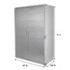 Heavy-Duty Commercial Storage Cabinet (Granite Gray, 48" W x 24" D x 72" H) view 3