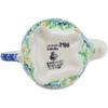 Polmedia Polish Pottery Cow Shaped Creamer UNIKAT - Trumpet Garden Pattern Handmade in Boleslawiec Poland by Ceramika Artystyczna + Certificate of Authenticity view 4