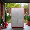 Heavy-Duty Commercial Storage Cabinet (Red, 48" W x 24" D x 72" H) view 2