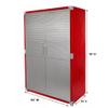 Heavy-Duty Commercial Storage Cabinet (Red, 48" W x 24" D x 72" H) view 3