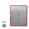 Heavy-Duty Commercial Storage Cabinet (Red, 48" W x 24" D x 72" H) view 4