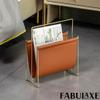 Fabulaxe Magazine Holder and Rack for Desktop, Home Office, Living Room, Waiting Areas, Farmhouse File Storage, Basket for Letters, Magazines, Books, Newspapers and Other Reading Materials 14-Inch view 4