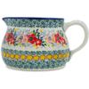 Polmedia Polish Pottery Pitcher UNIKAT - Summer Joy Pattern Handmade in Boleslawiec Poland by Ceramika Artystyczna + Certificate of Authenticity view 3
