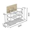 GLigeT Bathroom Shelves Bathroom Shelves Organizer, Stainless Steel Shower Caddy Toothbrush Holders Wall Mounted/Countertop, No-Drill Wall Mounted Storage Rack Shower Caddy view 2