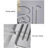 GLigeT Bathroom Shelves Bathroom Shelves Organizer, Stainless Steel Shower Caddy Toothbrush Holders Wall Mounted/Countertop, No-Drill Wall Mounted Storage Rack Shower Caddy view 3