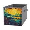 NONHAI 1PCS Storage Bins for Office Basics Foldable Storage Cubes Organizer with Handles Shiny Hexagon Large Capacity Storage Boxes Closet Organizer for Clothing Sheet view 1