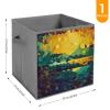 NONHAI 1PCS Storage Bins for Office Basics Foldable Storage Cubes Organizer with Handles Shiny Hexagon Large Capacity Storage Boxes Closet Organizer for Clothing Sheet view 2